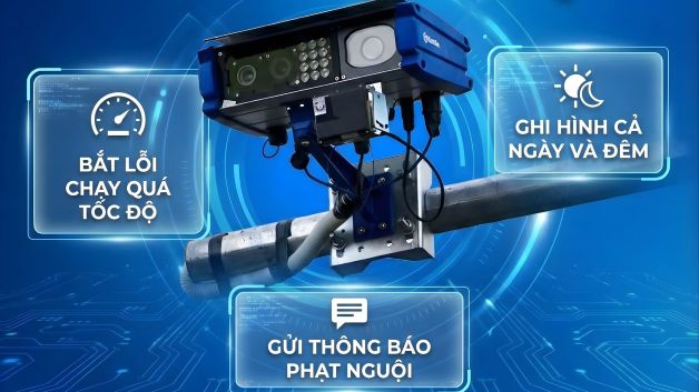Hình ảnh camera bắn tốc độ